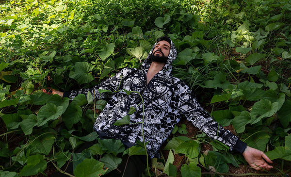 Sacred Geometry Hoodie | Fractal Hoodie | Psy Clothing | Festival Hoodie | Psychedelic Sweater | Africa Cherub (HD)