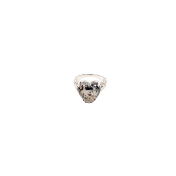 Astrophylite Heart Ring