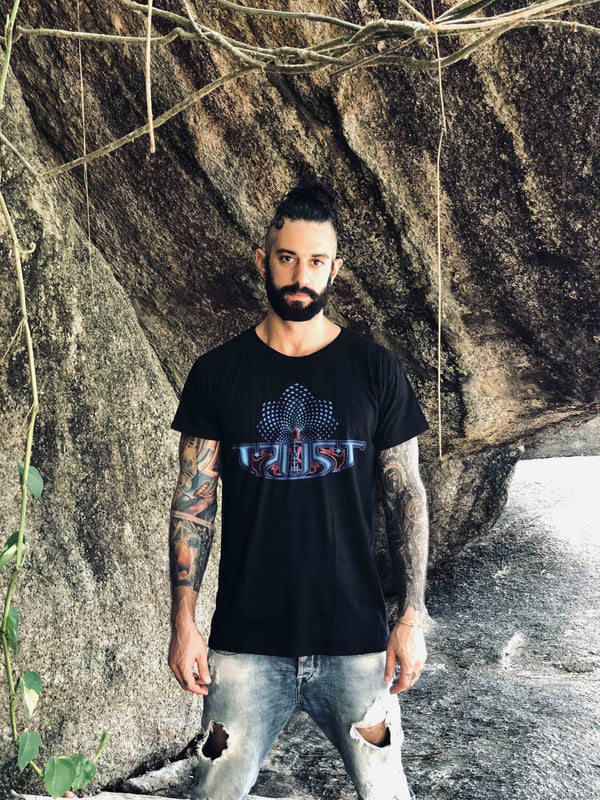 Mens Rave Shirt | Psy Clothing | Sacred Geomery Shirt | Fractal Shirt | Trust in Faith (TS)