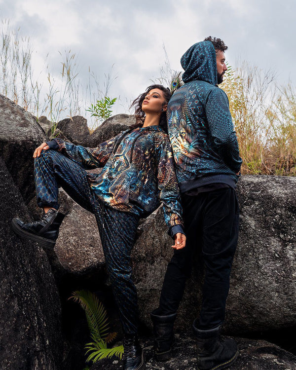 Sacred Geometry Hoodie | Fractal Hoodie | Psy Clothing | Festival Hoodie | Psychedelic Sweater | Petra New 2020 (HD)