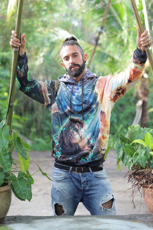 Sacred Geometry Hoodie | Fractal Hoodie | Psy Clothing | Festival Hoodie | Psychedelic Sweater | Kukulkan (HD)