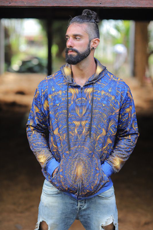 Sacred Geometry Hoodie | Fractal Hoodie | Psy Clothing | Festival Hoodie | Psychedelic Sweater | Buddha Portal (HD)