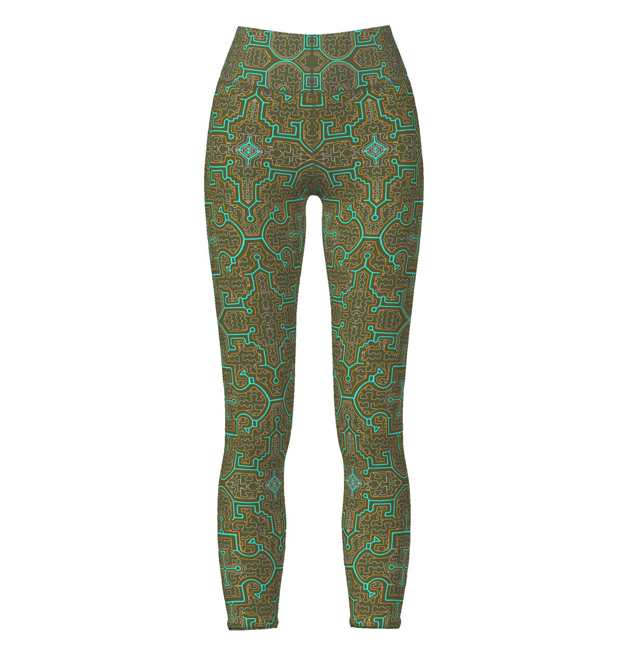 Shipibo Olive - High Waist